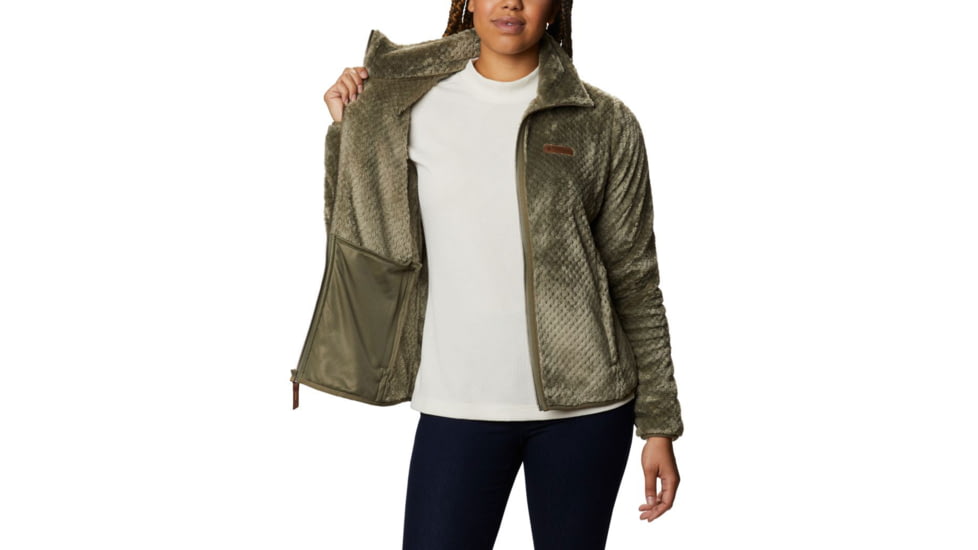 Columbia Fire Side II Sherpa Full Zip Fleece - Womens, Stone Green, 2XL, 1819791397Stone GreenXXL