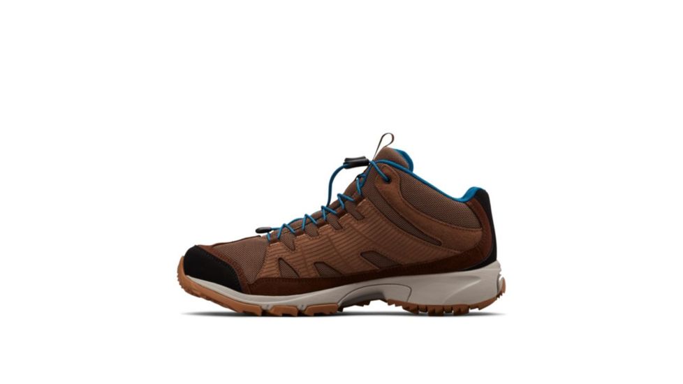 Columbia Five Forks Mid Waterproof Hiking Boots - Mens, Dark Truffle, Lagoon, Medium, 8, 1867501206-8