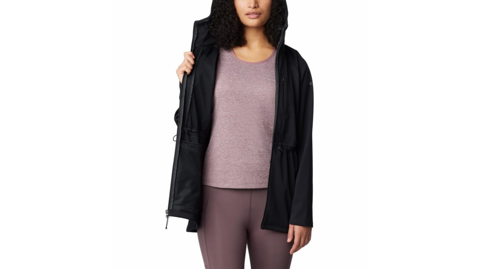 Columbia Flora Park II Softshell Jacket - Womens, Black, Large, 2084991010BlackL