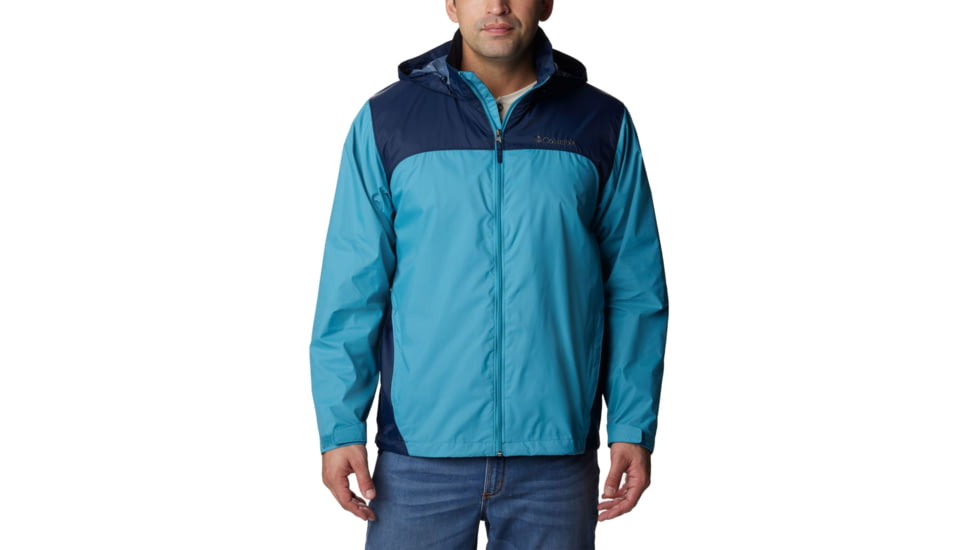 Columbia Glennaker Lake Rain Jacket - Mens, Shasta/Collegiate Navy, Large, 1442361424Sht,ClgtNvL