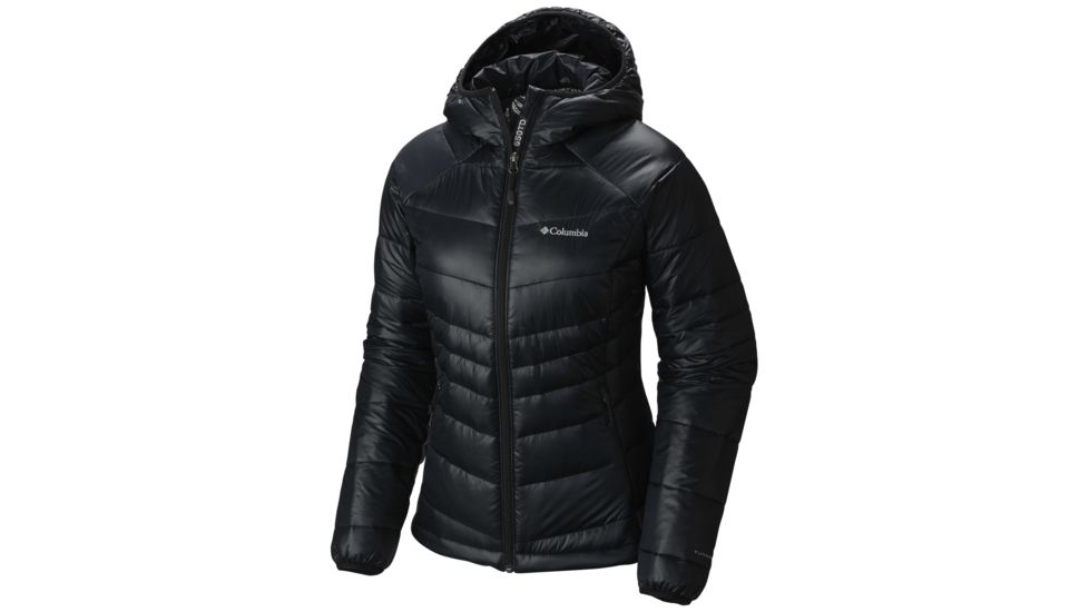 Columbia Gold 650 TurboDown Radial Down Hooded Jacket - Women's-Black-X-Small