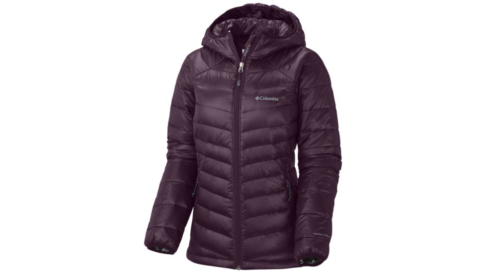 Columbia Gold 650 TurboDown Radial Down Hooded Jacket - Women's-Purple Dahlia-Medium
