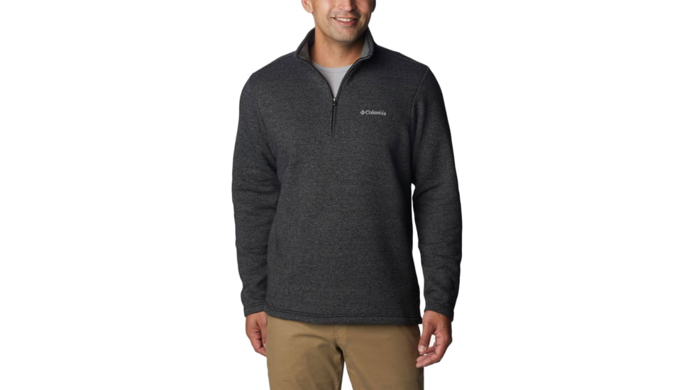 Columbia Great Hart Mountain III Half Zip Sweatshirt - Men's, Black Heather, 2XL, 1625231010black heatherXXL