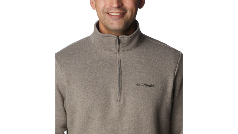 Columbia Great Hart Mountain III Half Zip Sweatshirt, Boulder Heather, M - Mens, 1625231003-M
