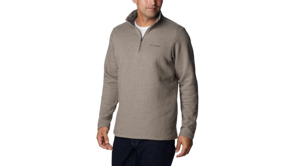 Columbia Great Hart Mountain III Half Zip Sweatshirt, Boulder Heather, M - Mens, 1625231003-M