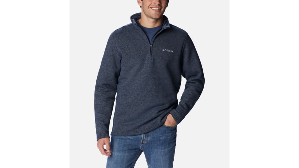 Columbia Great Hart Mountain III Half Zip Sweatshirt - Mens, Collegiate Navy Heather, 2XL, 1625231465-XXL