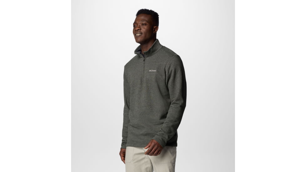 Columbia Great Hart Mountain III Half Zip Sweatshirt - Mens, Greenscape Heather, Large, 1625231366-L