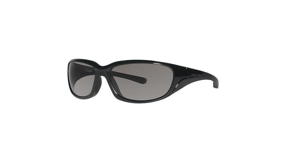 Columbia Great Wall Sunglasses - Frame Shiny Black/Metallic Grappa, Lens Color Grey, Size 60/15mm CBGRTWALLPZ601