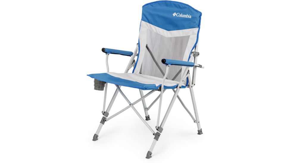 Columbia Hard Arm Chair with Mesh, Blue/Graphite/Gray, 30642