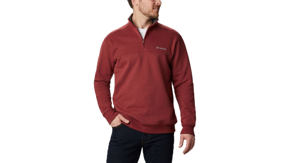 Columbia Hart Mountain II Half Zip Sweatshirt - Mens, Red Jasper, Small, 1411621665Red JasperS