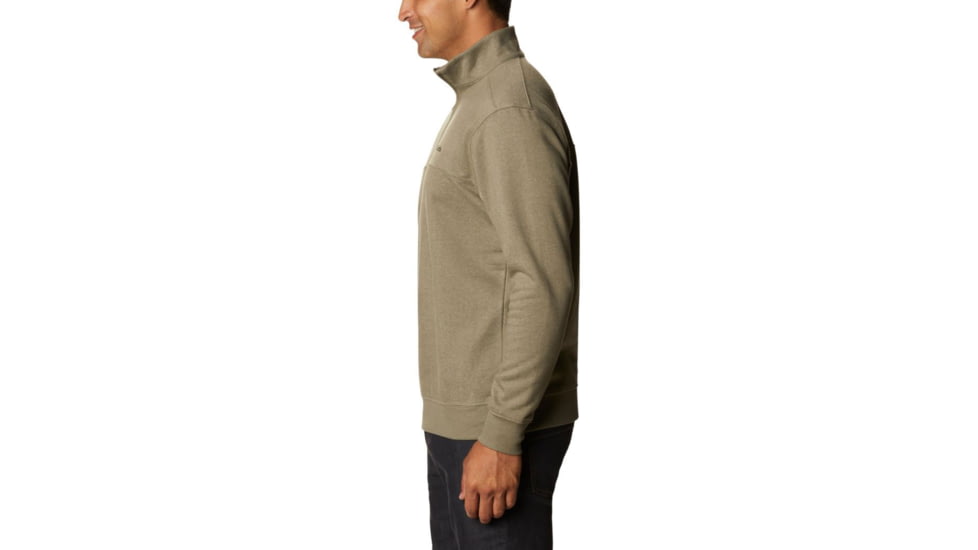 Columbia Hart Mountain II Half Zip Sweatshirt - Mens, Stone Green Heather, Medium, 1411621397StnGnHthM
