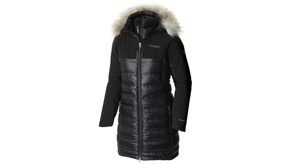 Columbia HeatZone 1000 TurboDown Hooded Parka - Women's-Black-Medium