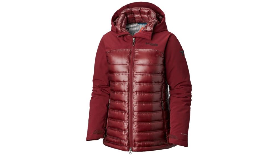 Columbia Heatzone 1000 TurboDown II Jacket, Rich Wine, XL - Womens, 1800091624-XL