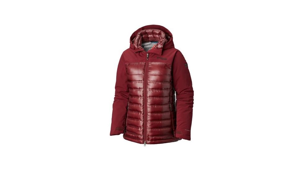Columbia Heatzone 1000 TurboDown II Jacket - Womens, Rich Wine, Large, 1800091624-L