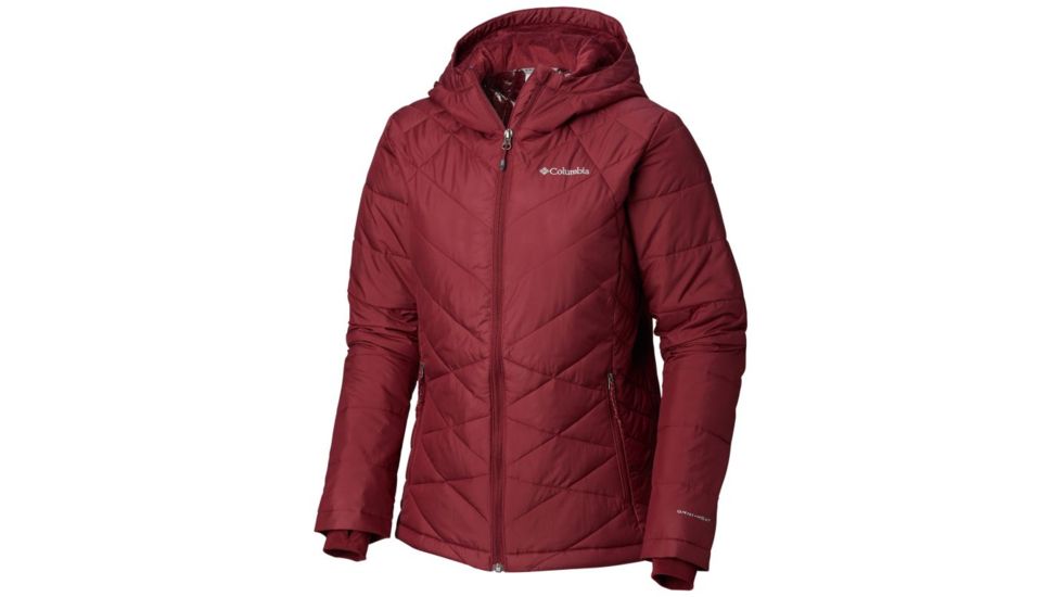 Columbia Heavenly Hdd Jacket, Rich Wine, L - Women's, 1738151624-L