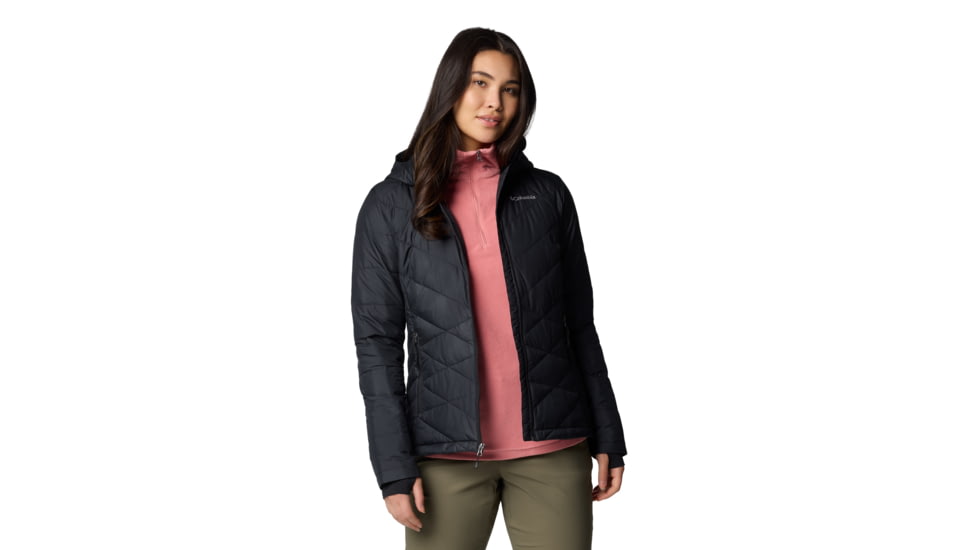 Columbia Heavenly Hooded Jacket - Womens, Black, S, 1738151-012-S