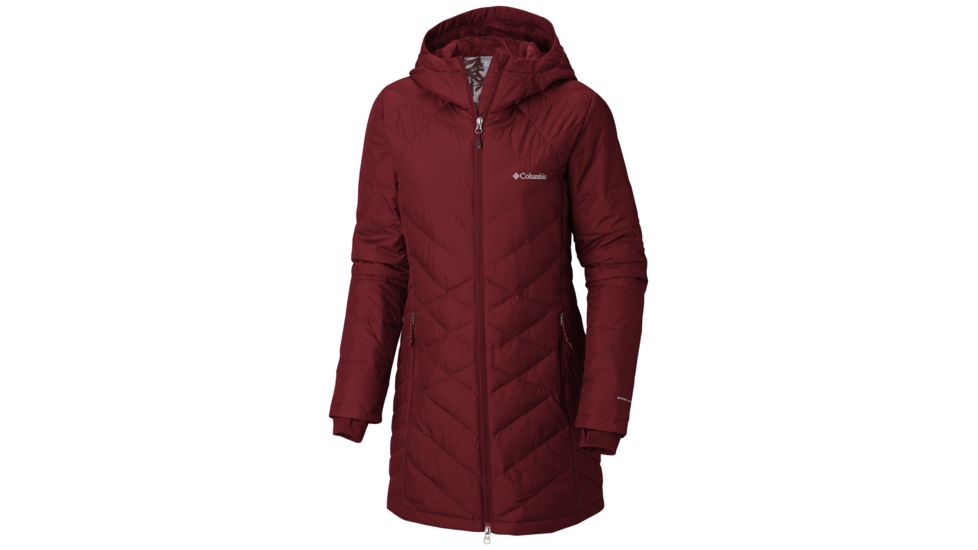 Columbia Heavenly Long Hdd Jacket - Women's, Beet, Extra Small, 1738161607-XS