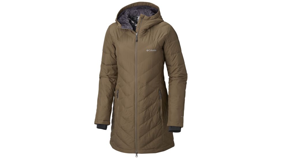 Columbia Heavenly Long Hooded Jacket - Women's, Truffle, Large, 1738161211-L