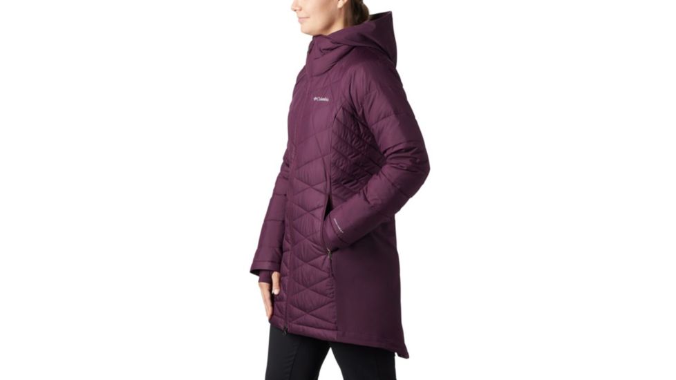 Columbia Heavenly Long Hybrid Jacket - Womens, Black Cherry, Extra Small, 1859731522-XS