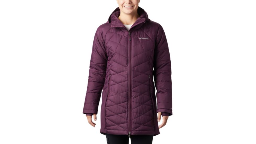 Columbia Heavenly Long Hybrid Jacket - Womens, Black Cherry, Extra Small, 1859731522-XS
