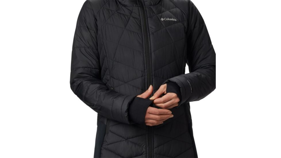 Columbia Heavenly Long Hybrid Jacket - Womens, Black, Large, 1859731010-L
