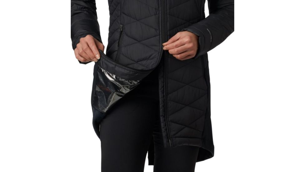 Columbia Heavenly Long Hybrid Jacket - Womens, Black, Large, 1859731010-L