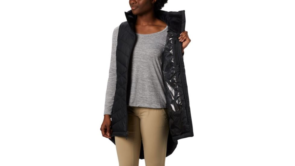 Columbia Heavenly Long Vest - Womens, Black, Medium, 1859741010-M