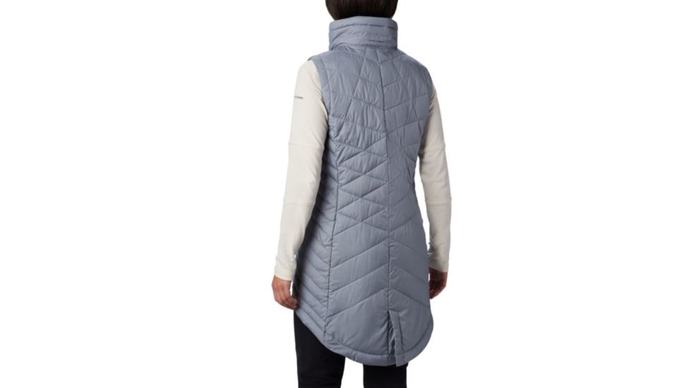 Columbia Heavenly Long Vest - Womens, Tradewinds Grey, Medium, 1859741032-M