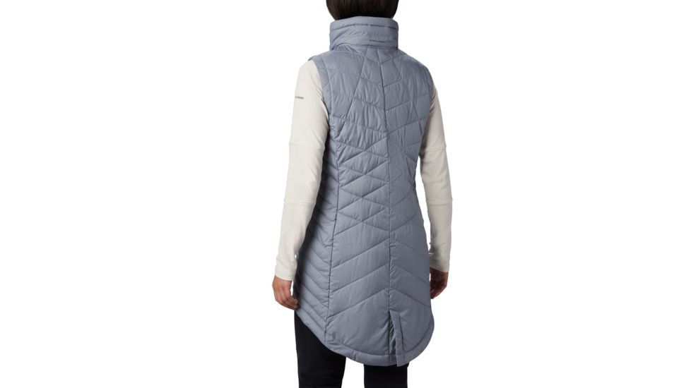 Columbia Heavenly Long Vest - Womens, Tradewinds Grey, Medium, 1859741032-M