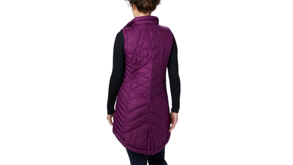 Columbia Heavenly Long Vest - Womens, Wild Iris, Extra Small, 1859741594-XS