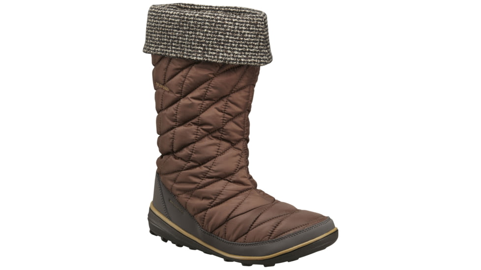 Columbia Heavenly Omni-Heat Slip Knit Winter Boot - Women's-Tobacco/Dark-Medium-7