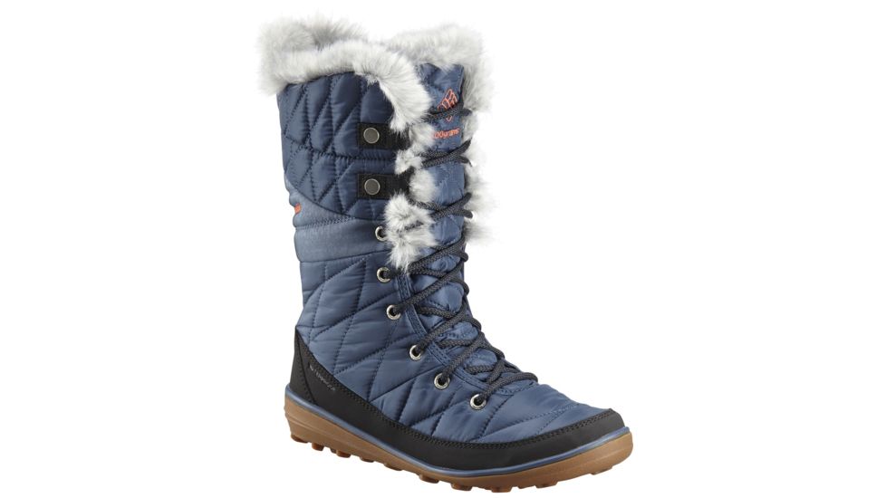 Columbia Heavenly Omni-Heat Winter Boot - Womens, Zinc/Red Canyon, Medium, 9, 1702881492-9