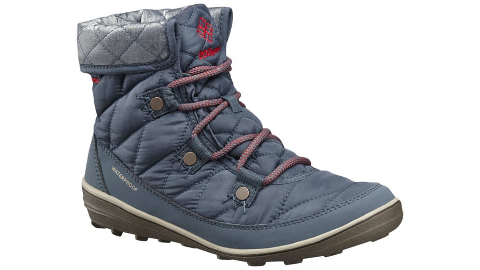 Columbia Heavenly Shorty Omni-Heat Organza Winter Boot - Women's-Blue/Red-Medium-8