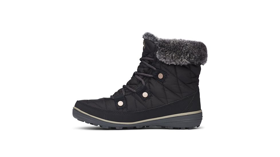 Columbia Heavenly Shorty Omni-Heat Winter Boots - Womens, Black/Kettle, 8.5 US, Medium, 1691541010-8.5