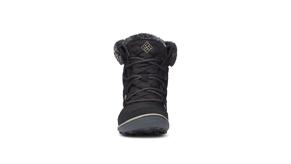Columbia Heavenly Shorty Omni-Heat Winter Boots - Womens, Black/Kettle, 8.5 US, Medium, 1691541010-8.5