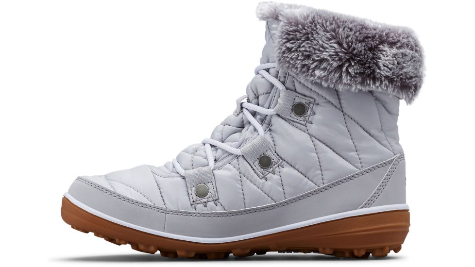 Columbia Heavenly Shorty Omni-Heat Winter Boots - Womens, Grey Ice, White, Medium, 9.5, 1691541063-9.5