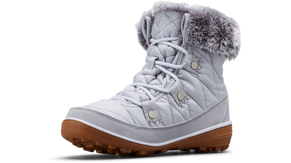 Columbia Heavenly Shorty Omni-Heat Winter Boots - Womens, Grey Ice, White, Medium, 9.5, 1691541063-9.5