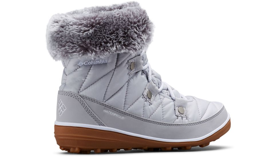 Columbia Heavenly Shorty Omni-Heat Winter Boots - Womens, Grey Ice, White, Medium, 9.5, 1691541063-9.5