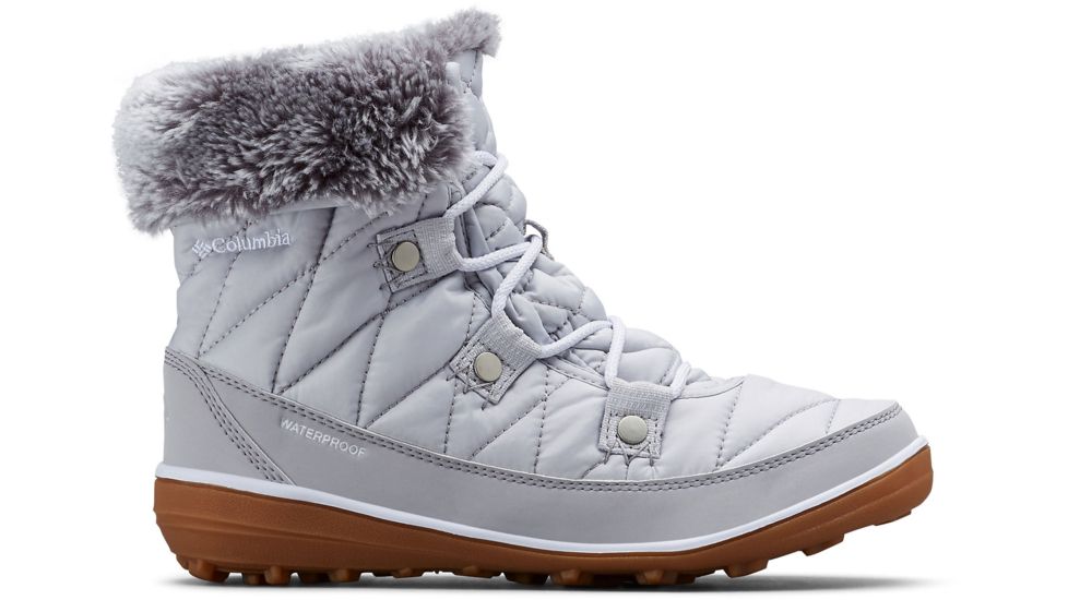 Columbia Heavenly Shorty Omni-Heat Winter Boots - Womens, Grey Ice, White, Medium, 9.5, 1691541063-9.5