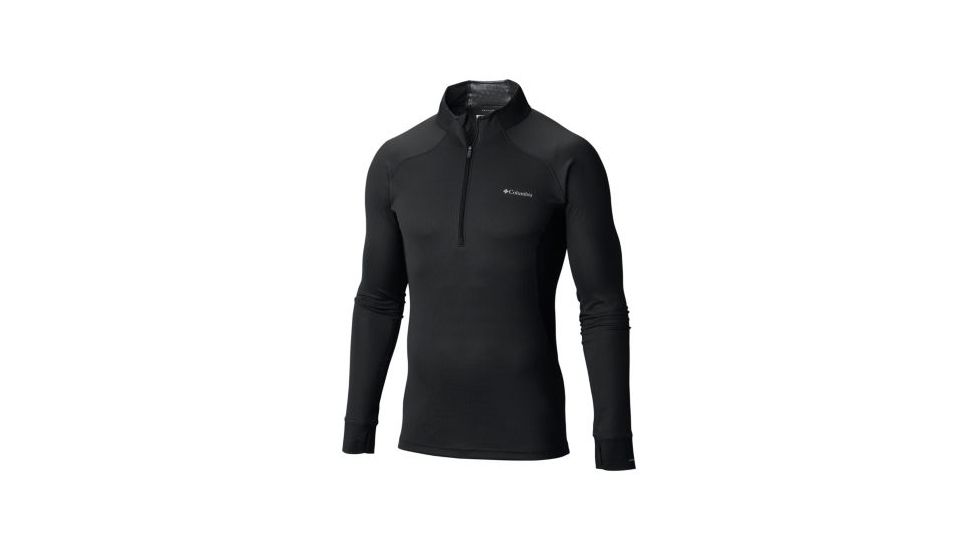 Columbia Heavyweight II Long Sleeve Half Zip - Mens, Black, Small, 1638531010-S