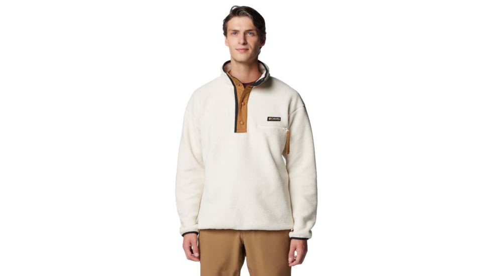 Columbia Helvetia II Half Snap Fleece Pullover - Men's, Chalk, 2XL, 2090891-191-XXL
