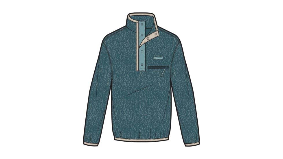 Columbia Helvetia II Half Snap Fleece Pullover - Men's, Everblue, Small, 2090891-429-S
