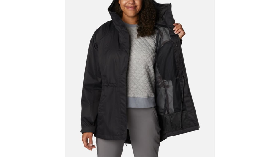 Columbia Hikebound Long Jacket - Womens, Black, Large, 2034721010BlackL