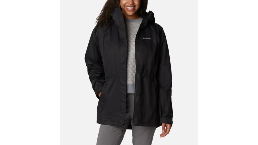 Columbia Hikebound Long Jacket - Womens, Black, Large, 2034721010BlackL