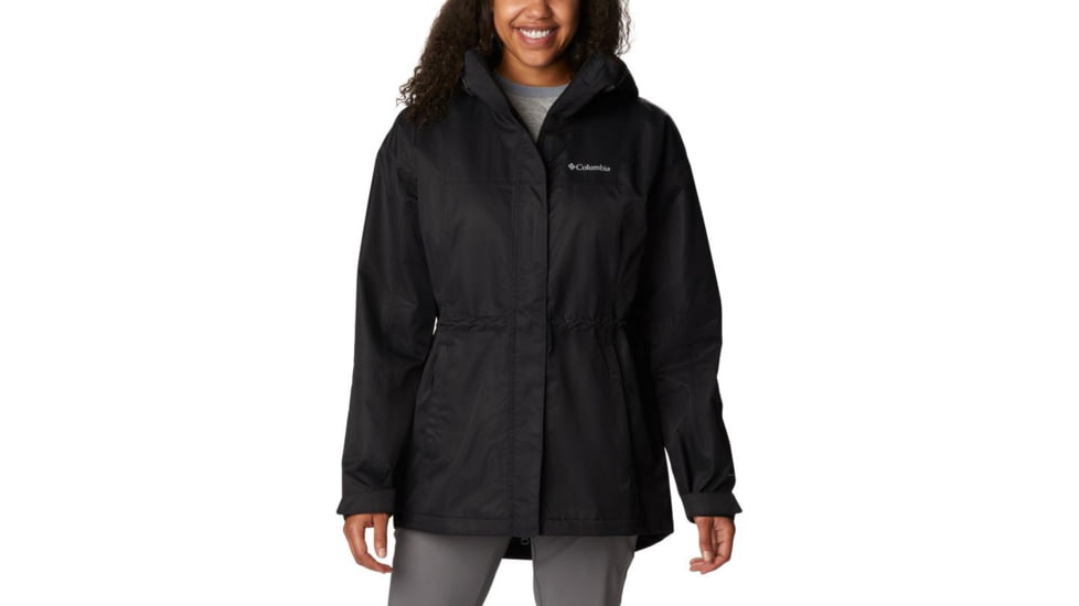 Columbia Hikebound Long Jacket - Womens, Black, Large, 2034721010BlackL