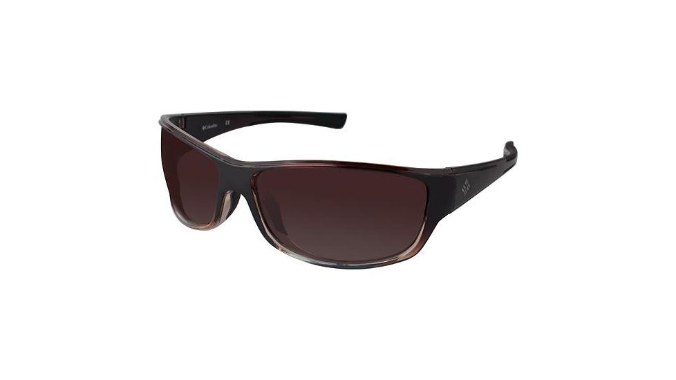 Columbia Hurricane Peak Sunglasses - Frame BROWN/CLEAR, Lens Color Brown Gradient CBHURRICANEPK03