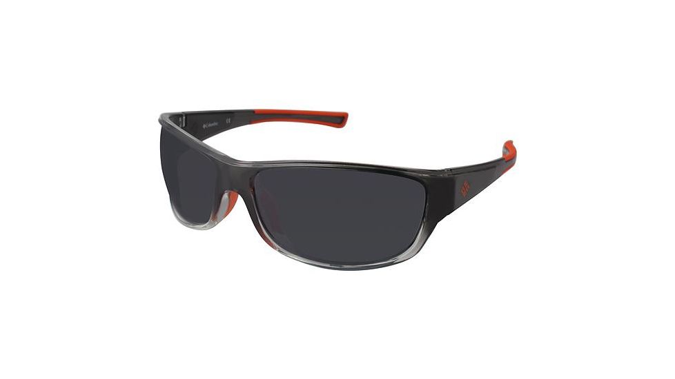 Columbia Hurricane Peak Sunglasses - Frame GRAPHITE/CLEAR, Lens Color Grey Flash CBHURRICANEPK02