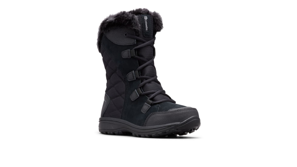 Columbia Ice Maiden II Winter Boot - Womens-Black/Grey-Medium-10.5