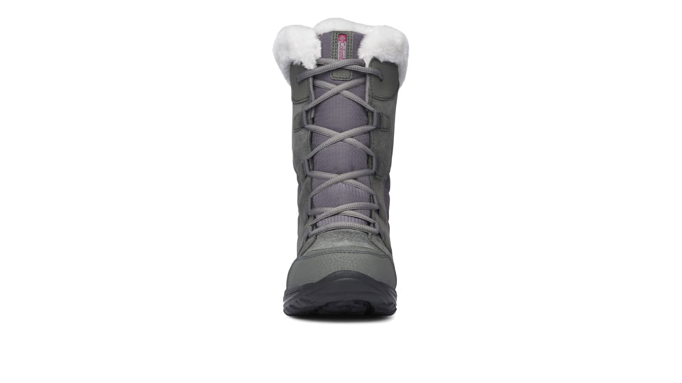 Columbia Ice Maiden II Winter Boot - Womens-Shale/Dark Raspberry-Medium-7.5