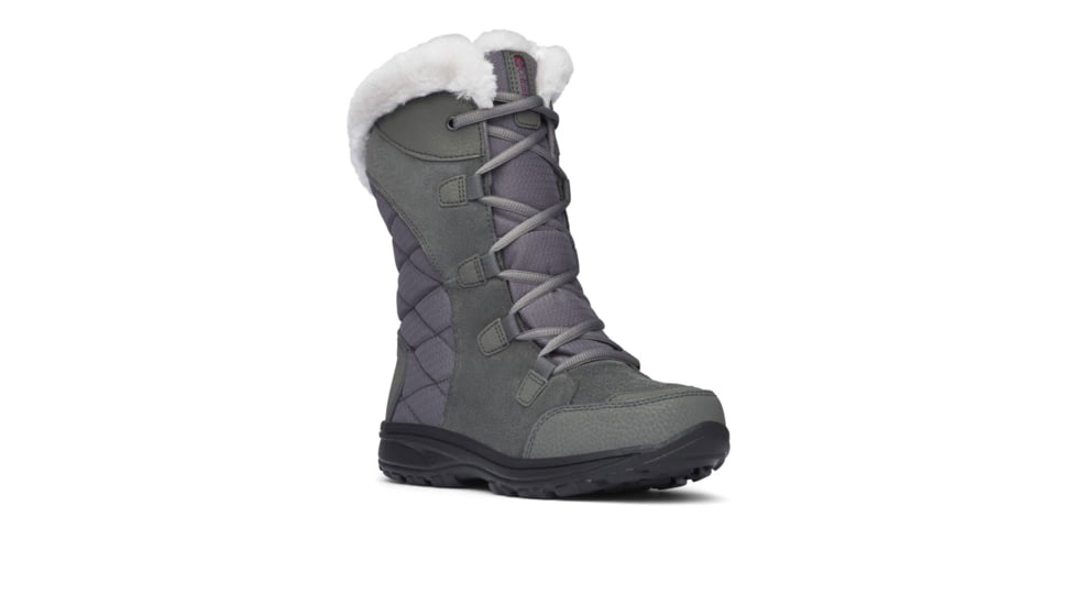Columbia Ice Maiden II Winter Boot - Womens-Shale/Dark Raspberry-Medium-7.5